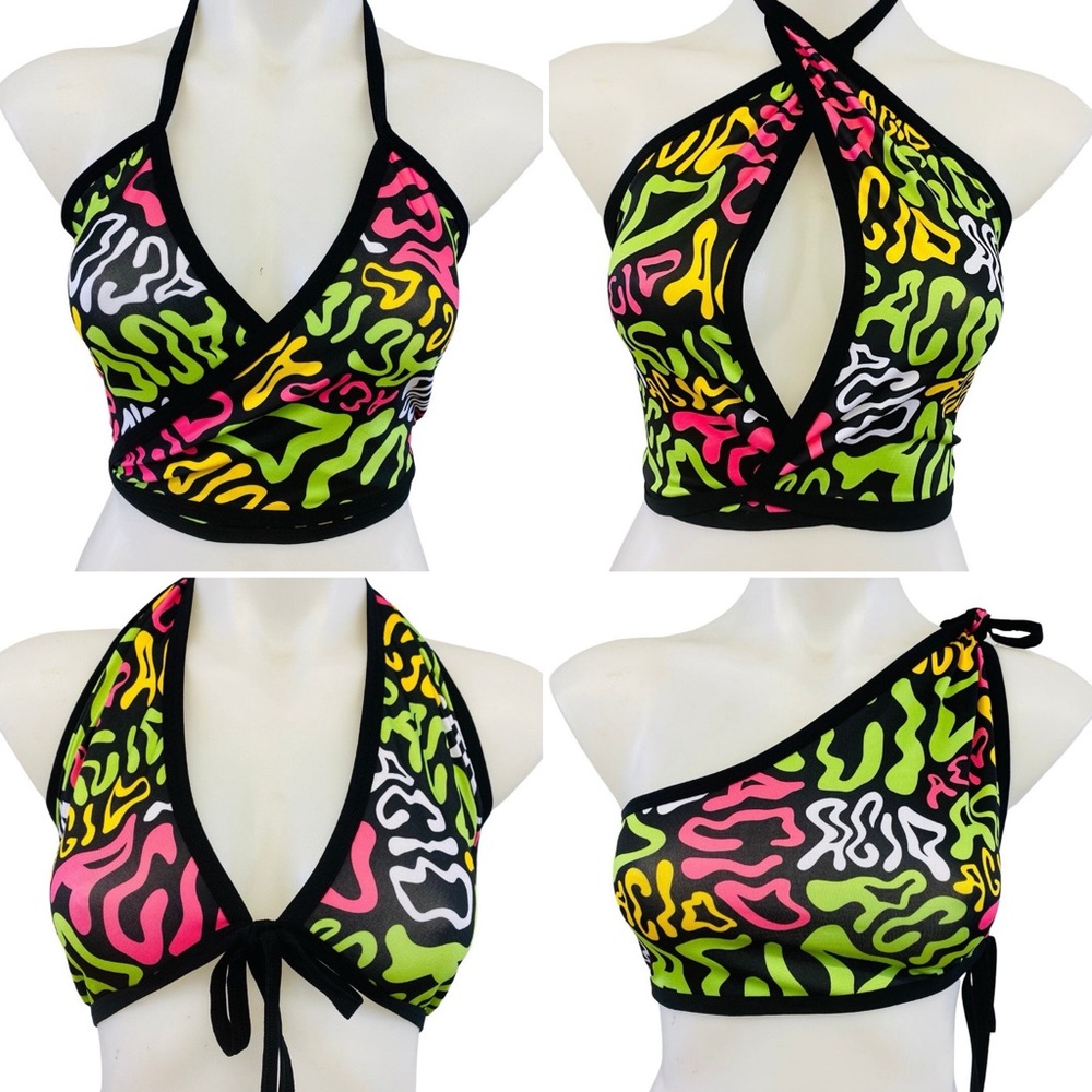 ACID | LILA TOP, WOMEN'S FESTIVAL TOP, RAVE TOP